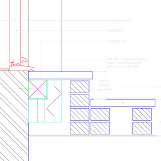 Ewi To Existing Door With Steps Threshold Detail Retrofit