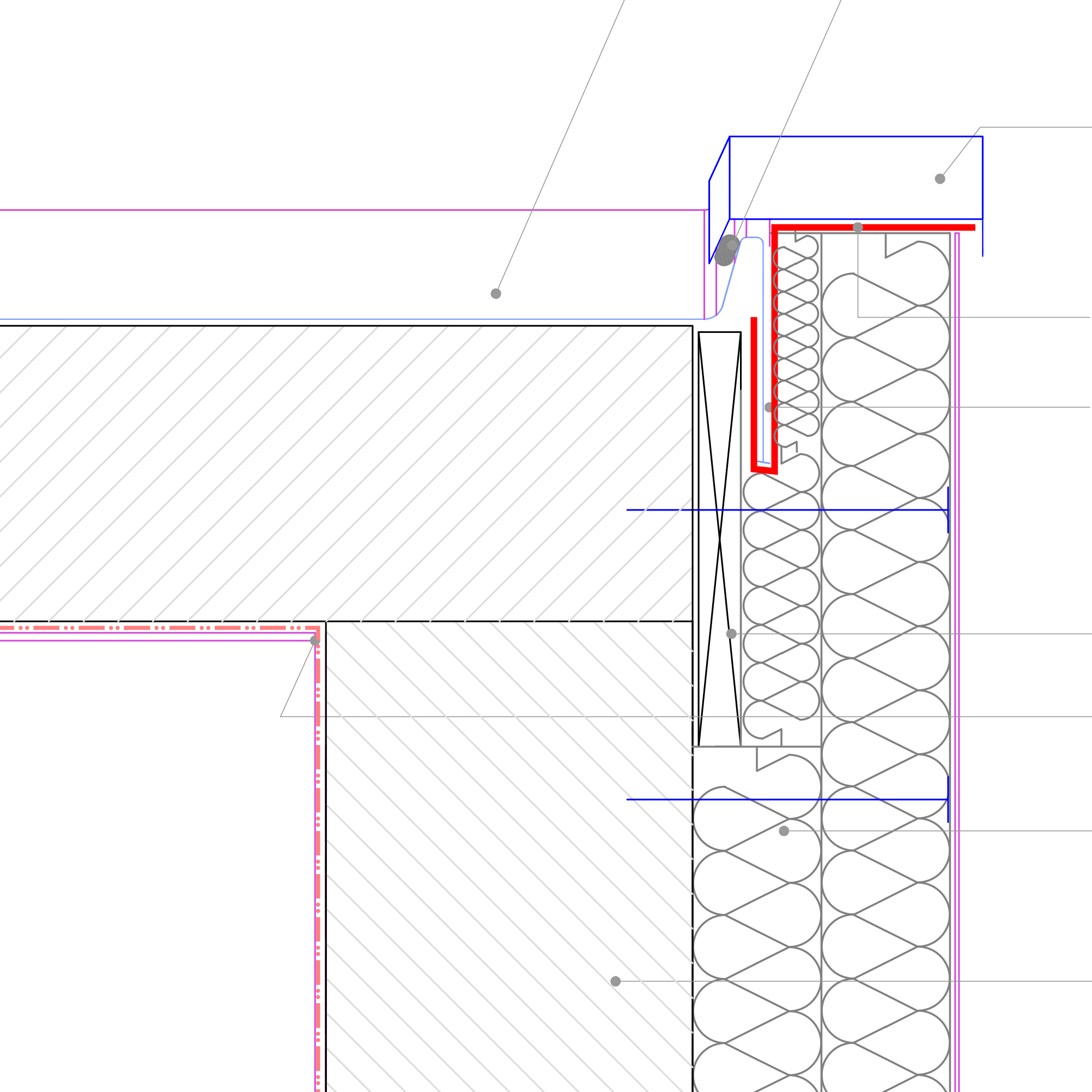 EWI verge detail at flat roof | Retrofit Pattern Book