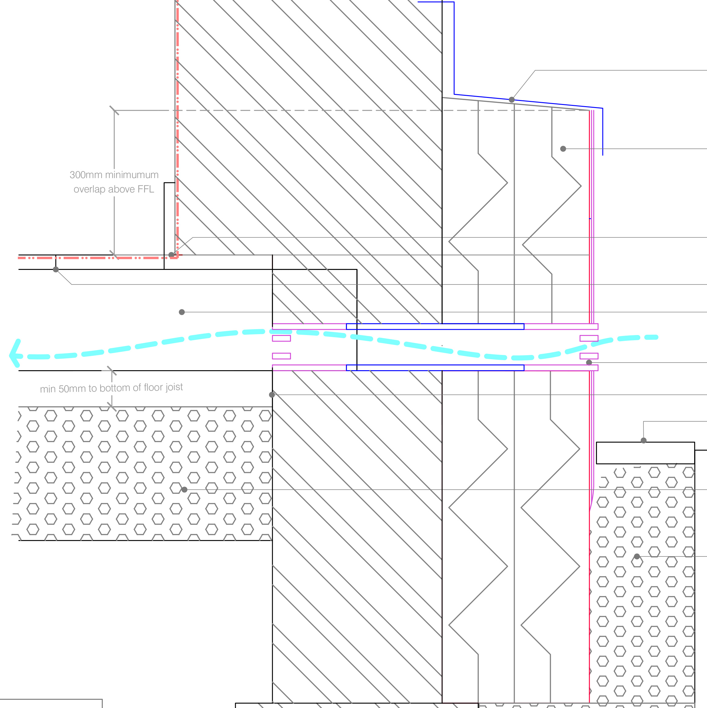 Sub floor+Perimeter insulation, vented-shallow suspended floor ...